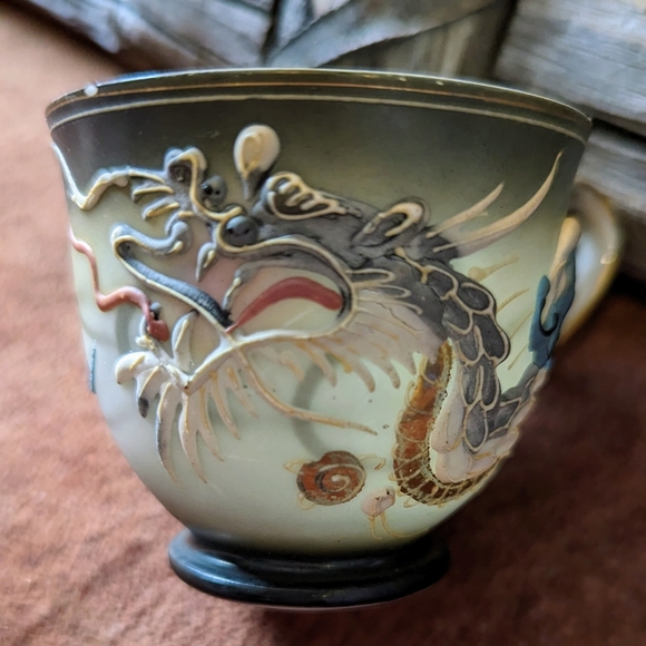 Hand Painted Emerson China Dragon Ware Tea Cup - Picture 10 of 10